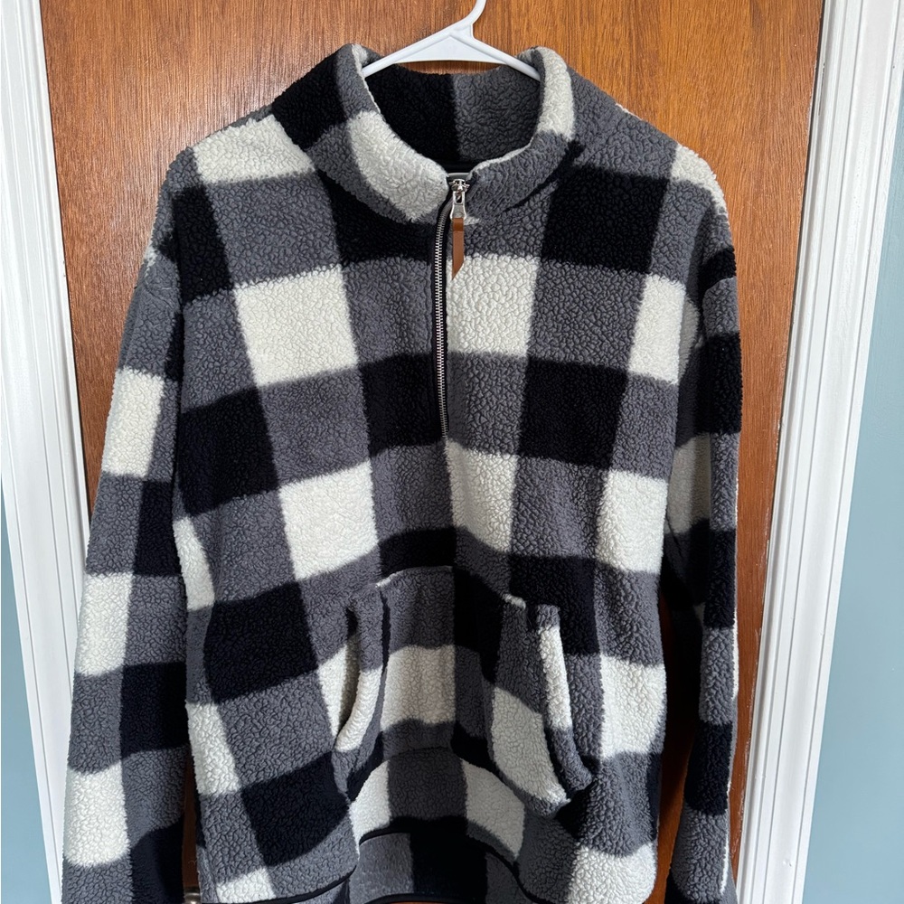 Jason Maxwell Black and White Oversized Hoodie